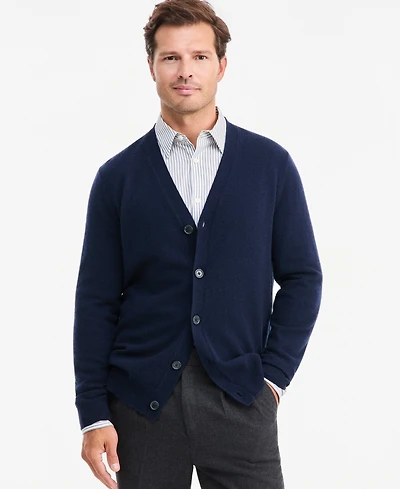 Club Room Men's Cashmere V-Neck Cardigan, Created for Macy's