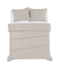 Brooklyn Loom Matte Cotton Velvet 3-Piece Comforter Set, King