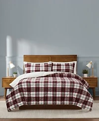 Truly Soft Cuddle Warmth Marlon Plaid 3 Piece Comforter Sets