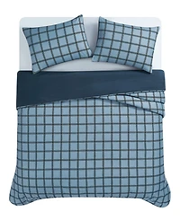 Cannon Luka Grid Plaid 3-Piece Comforter Set