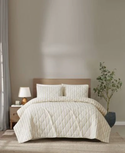 Brooklyn Loom Levi Stripe 3 Piece Quilt Sets