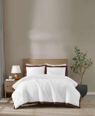 Brooklyn Loom Cotton Hotel Border 3 Piece Comforter Sets