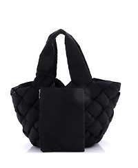 Pre-Owned Bottega Veneta Cassette Paper Tote Intrecciato Nylon