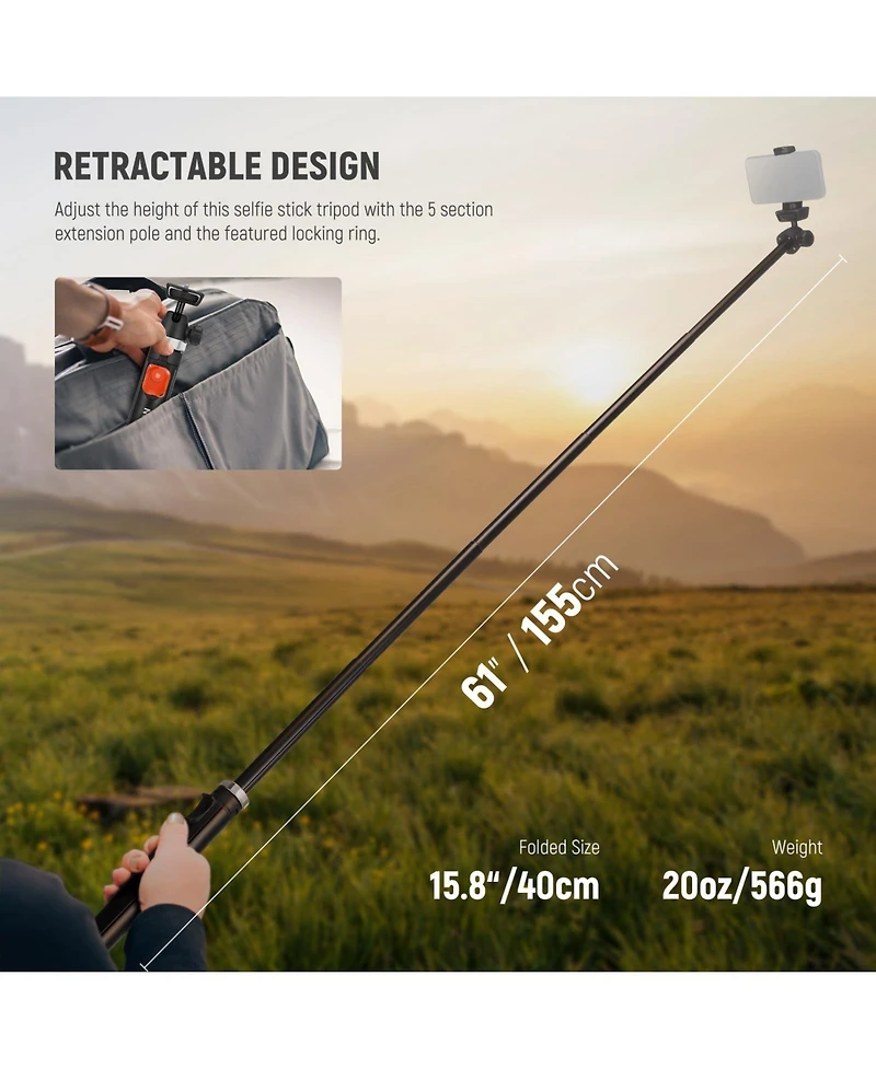 Neewer TS05 Camera Tripod for select iPhone models