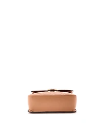 Pre-Owned Gucci Small Deco Chain Flap Bag Mixed Matelasse Leather
