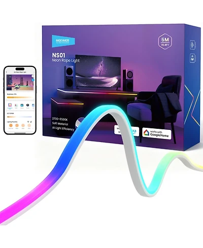 Neewer NS01 Camera and Photo Accessory with 16.4ft, Rgb for Google Assistant Alexa