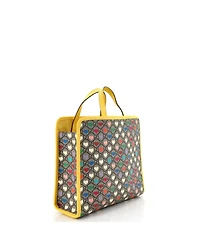 Pre-Owned Gucci Medium Children's Tote Printed Gg Coated Canvas with Leather