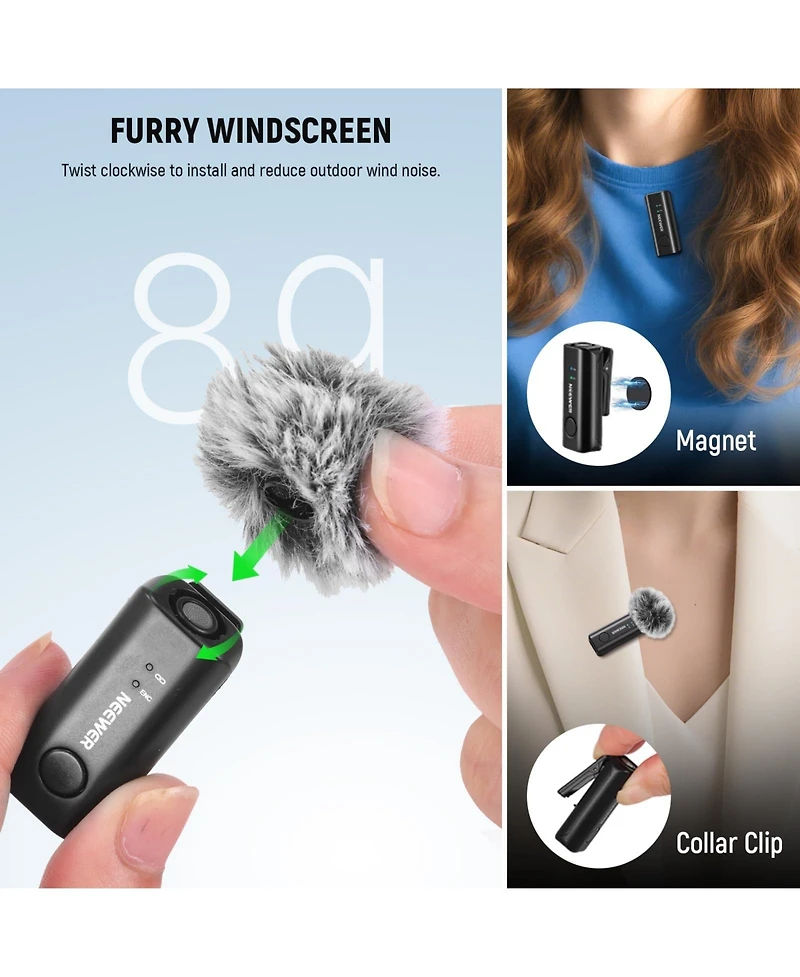 Neewer KM23B Microphone for select iPhone and Android mobile devices
