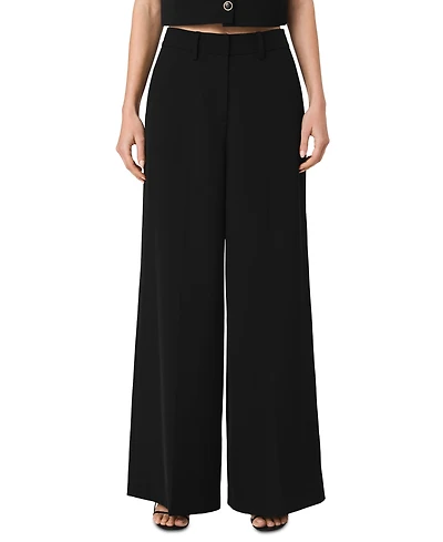 French Connection Women's Harry High-Waist Wide-Leg Pants