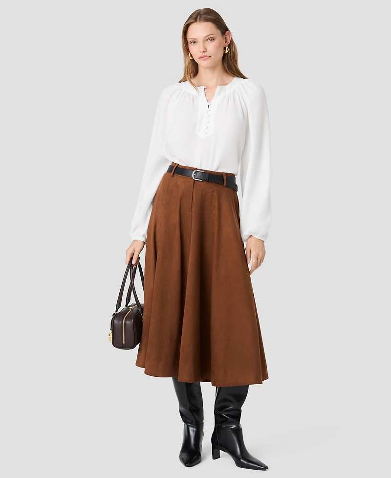French Connection Women's Sonja Flare Midi Skirt