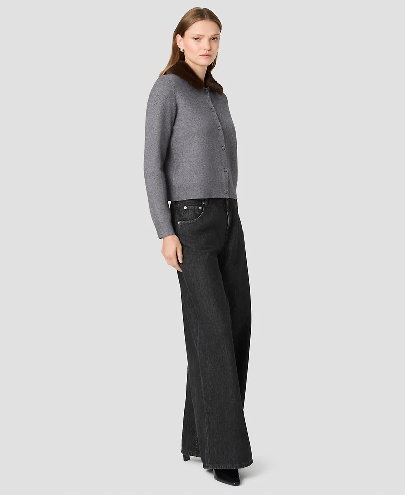 French Connection Women's Sloane Collar Button-Front Cardigan