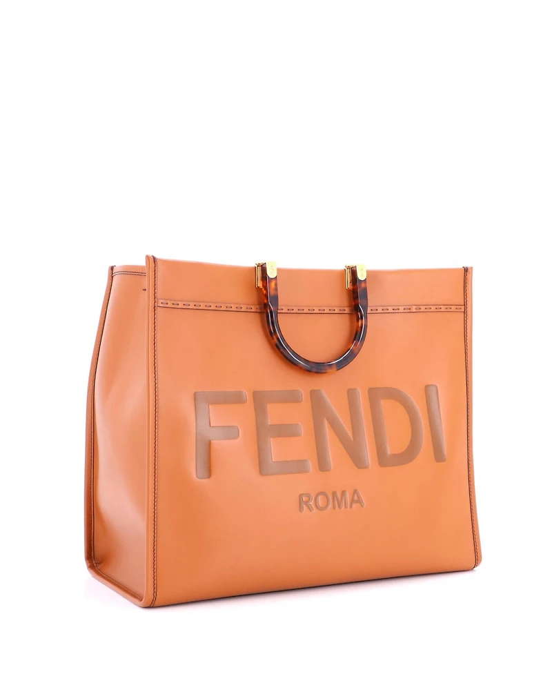 Pre-Owned Fendi Large Sunshine Shopper Tote Leather