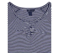 Tommy Hilfiger Girls' 7-16 Stripe Long-Sleeve Jersey Top