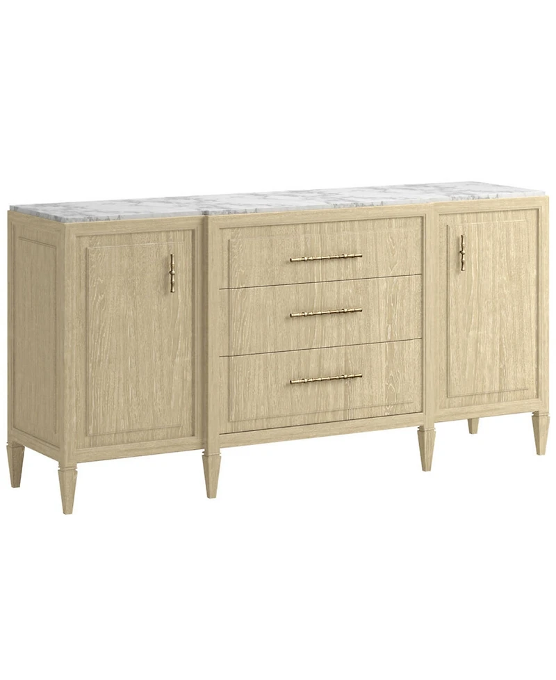 A.r.t. Furniture Eave Ii 76" Wood Stone Top Credenza