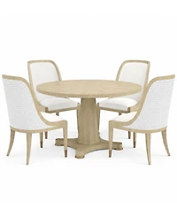 A.r.t. Furniture Eave Ii 5-Piece Round Dining Set (Table & 4 Hostess Chairs)