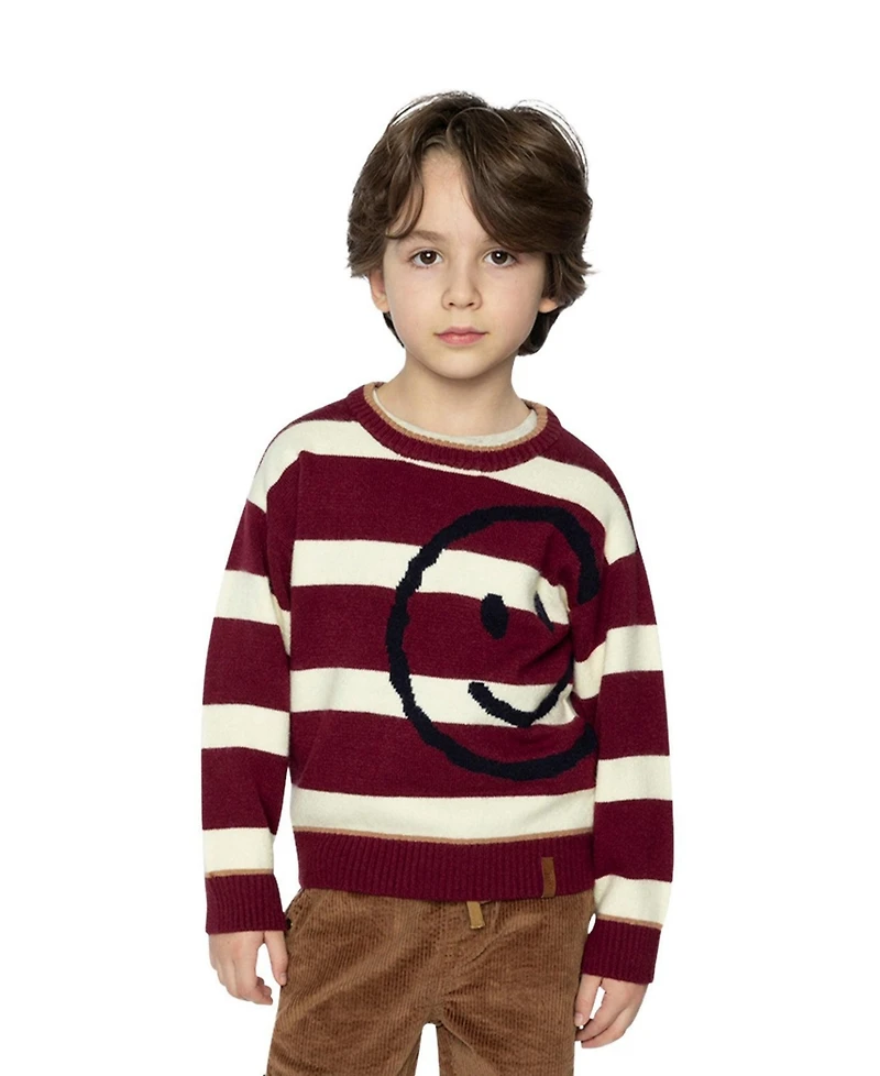 Deux par Toddler Boys (2T-5T) Knit Sweater Striped