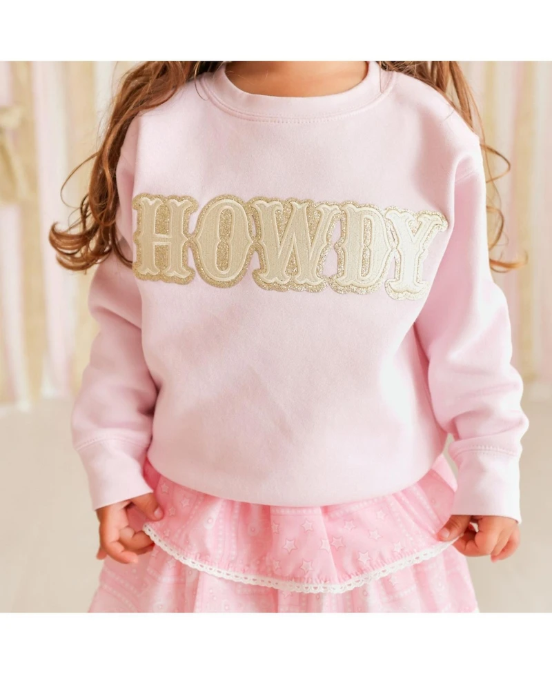 Sweet Wink Girl's (5-8) Howdy Patch Western Sweatshirt