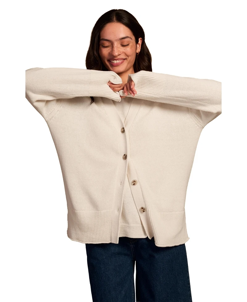 Celtic & Co. Women's Drop Shoulder Slouch Cardigan