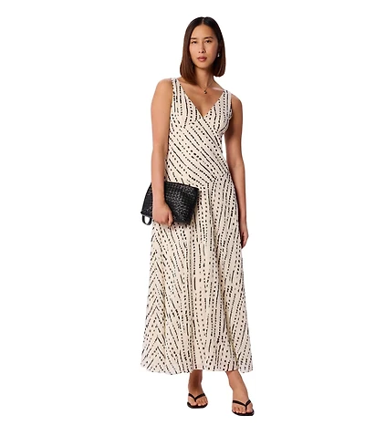 Whistles Women's Dashed Spot Dobby Maxi Dress