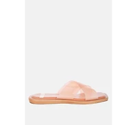 Rag and Co Women's Kimama Criss Cross Strap Slip Ons