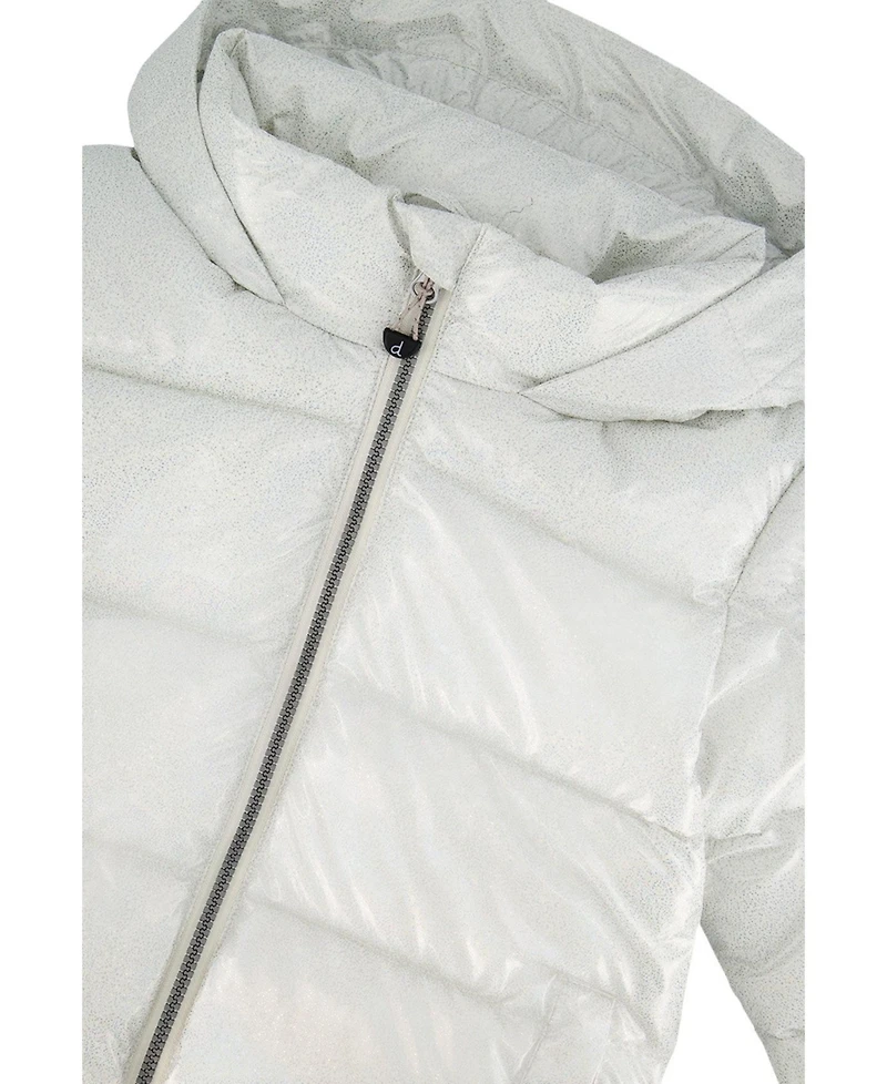 Deux par Deux Little and Big Girl Winter Puffy Jacket Glitter