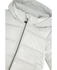 Deux par Deux Little and Big Girl Winter Puffy Jacket Glitter