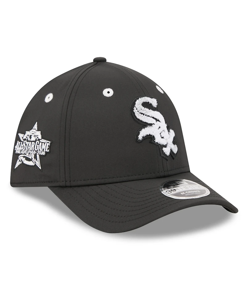New Era Men's Black Chicago White Sox 2026 Mlb All-Star Game Workout 39THIRTY M-Crown Flex Hat