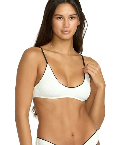 Volcom Women's Baby V-Neck Cropped Bikini Top