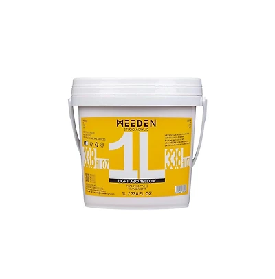 Meeden Studio Acrylic Paint-Light Azo, 1Liter / 33.8 ounces