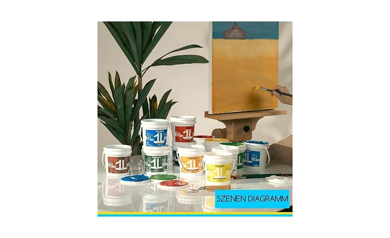 Meeden Dark Ultramarine Acrylic Paint, Heavy Body, Gloss Finish, Extra-Large 1 Liter /33.8 Ounces Rich Pigments