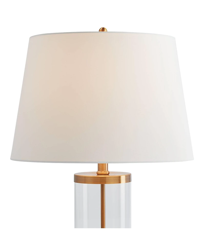 360 Lighting 26" High Cylinder Country Cottage Table Lamps Set of 2 Fillable Glass Living Room Bedroom