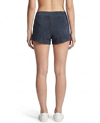 Blank Nyc Women's Midnight Drift High-Rise Suede Shorts