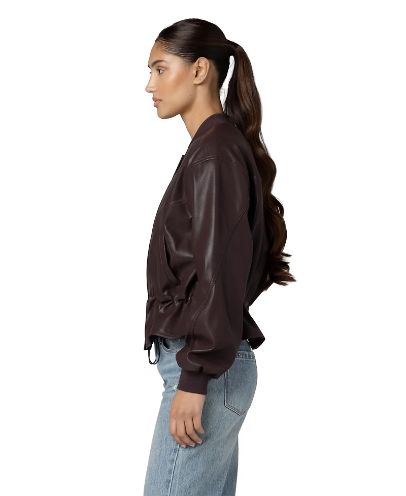 Blank Nyc Women's Overdrive Collarless Peplum Jacket