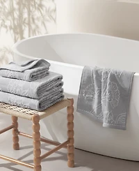 Jessica Simpson Floral Fan Cotton 4-Piece Bath Towels Set
