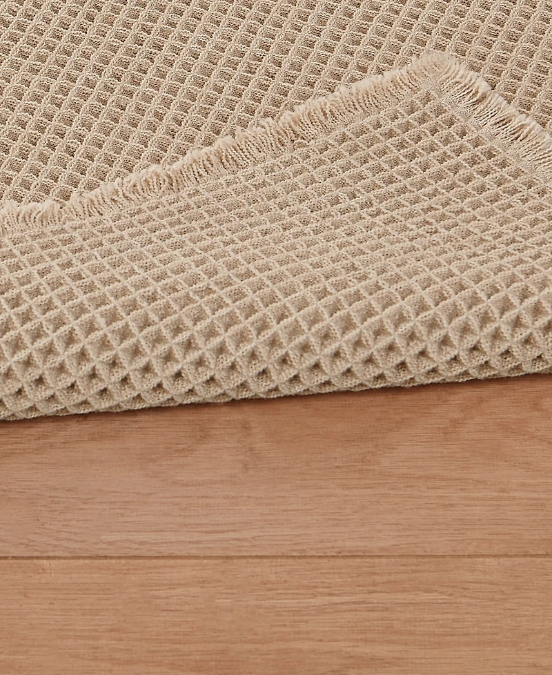 Lucky Brand Taylor Solid Waffle Weave 2-Piece Bath Rugs Set