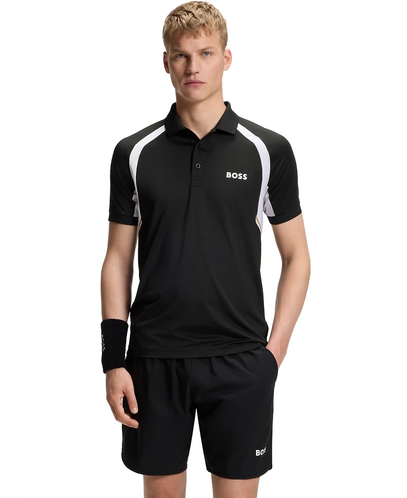 Boss by Hugo Men's Active Quick-Dry Stretch Slim-Fit Polo Shirt