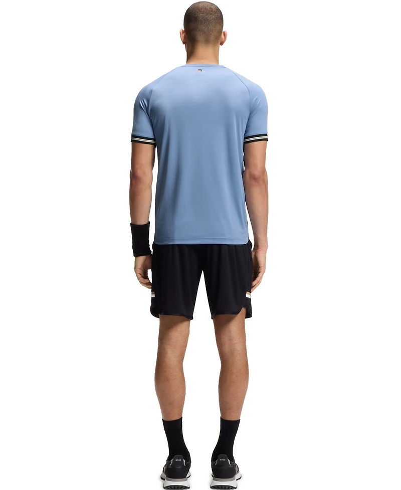 Boss by Hugo Men's Active Tennis-Ball Embossing Slim-Fit T-Shirt