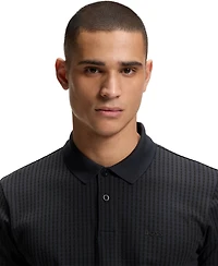 Boss by Hugo Men's Cotton-Pique All-Over Print Polo Shirt