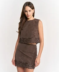 En Saison Women's Pauline Zipper Back Top