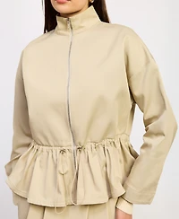 En Saison Women's Annie Zipper Front Collared Jacket