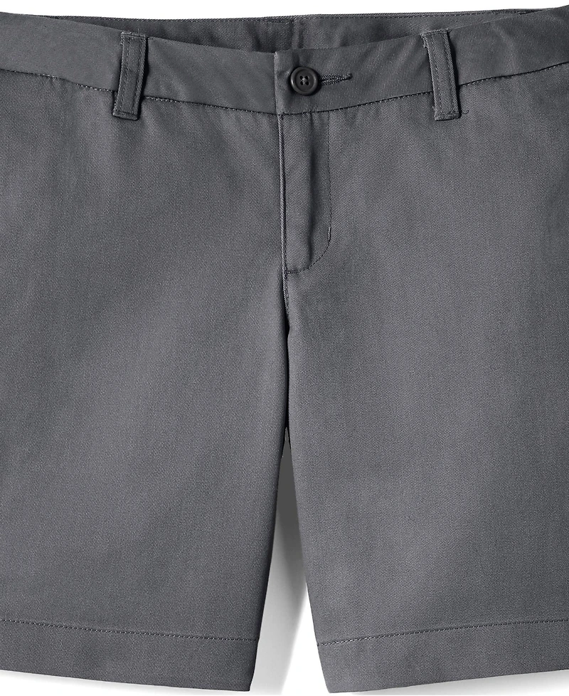 Lands' End Little Girls School Uniform Plain Front Blend Chino Shorts