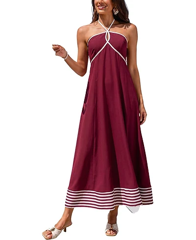 Cupshe Women's One Red Maxi Beach Dress