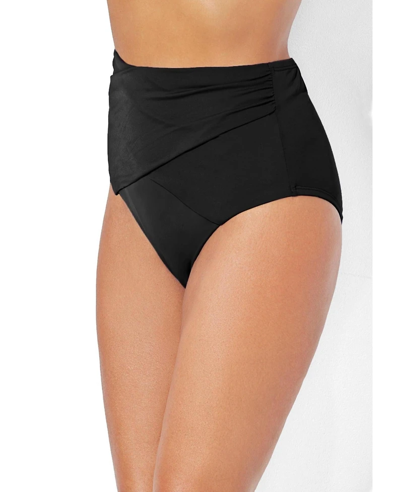 Swimsuits for All Women's High Waist Twist Swim Brief