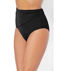 Swimsuits for All Women's High Waist Twist Swim Brief