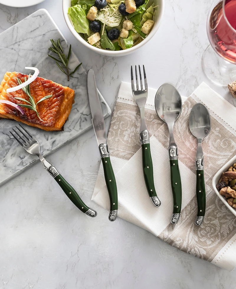 French Home Douglas Fir Laguiole 20-Piece Flatware Set , Service For 4