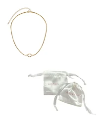 Adornia Tarnish Resistant Gold Adjustable Knot Necklace