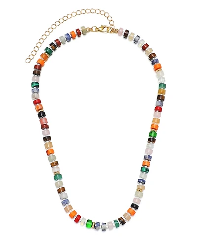 Adornia Rainbow Beaded Necklace