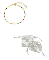 Adornia Natural Freshwater Pearl Color Bead Bracelet