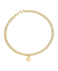 Adornia Tarnish Resistant Gold Curb Link Anklet