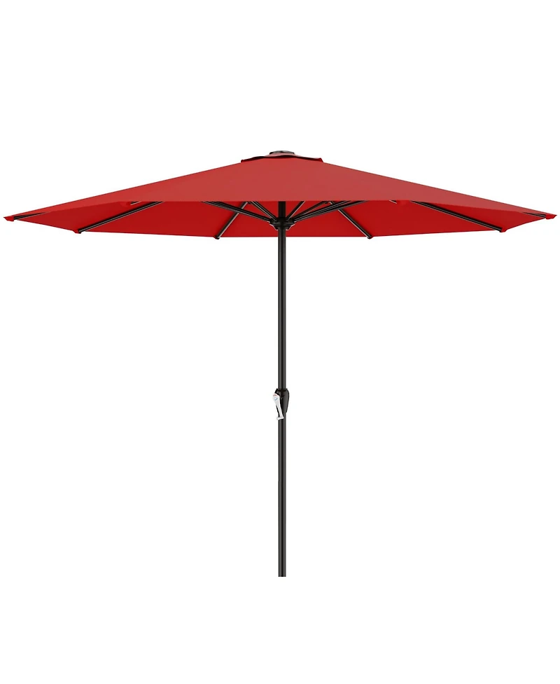 Gnuadz 12Feet Patio Umbrella Push Tilt Crank 8 Ribs Outdoor Table Garden Pool